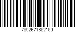 Código de barras (EAN, GTIN, SKU, ISBN): '7892671682189'