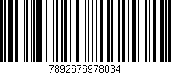 Código de barras (EAN, GTIN, SKU, ISBN): '7892676978034'