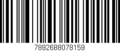 Código de barras (EAN, GTIN, SKU, ISBN): '7892688078159'