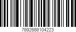 Código de barras (EAN, GTIN, SKU, ISBN): '7892688104223'