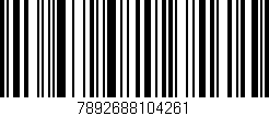 Código de barras (EAN, GTIN, SKU, ISBN): '7892688104261'
