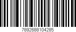 Código de barras (EAN, GTIN, SKU, ISBN): '7892688104285'
