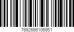Código de barras (EAN, GTIN, SKU, ISBN): '7892688106951'