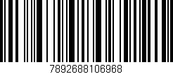 Código de barras (EAN, GTIN, SKU, ISBN): '7892688106968'