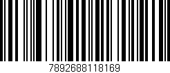 Código de barras (EAN, GTIN, SKU, ISBN): '7892688118169'
