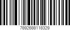 Código de barras (EAN, GTIN, SKU, ISBN): '7892688118329'