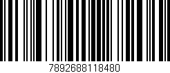 Código de barras (EAN, GTIN, SKU, ISBN): '7892688118480'