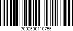Código de barras (EAN, GTIN, SKU, ISBN): '7892688118756'