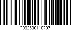 Código de barras (EAN, GTIN, SKU, ISBN): '7892688118787'