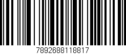 Código de barras (EAN, GTIN, SKU, ISBN): '7892688118817'