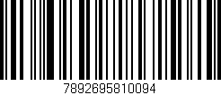 Código de barras (EAN, GTIN, SKU, ISBN): '7892695810094'