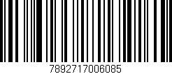 Código de barras (EAN, GTIN, SKU, ISBN): '7892717006085'