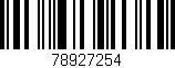 Código de barras (EAN, GTIN, SKU, ISBN): '78927254'