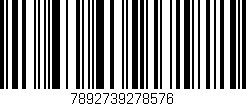Código de barras (EAN, GTIN, SKU, ISBN): '7892739278576'