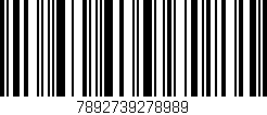Código de barras (EAN, GTIN, SKU, ISBN): '7892739278989'