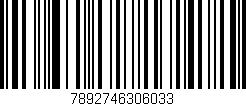 Código de barras (EAN, GTIN, SKU, ISBN): '7892746306033'