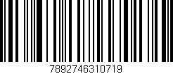 Código de barras (EAN, GTIN, SKU, ISBN): '7892746310719'