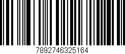 Código de barras (EAN, GTIN, SKU, ISBN): '7892746325164'