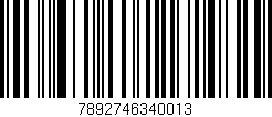 Código de barras (EAN, GTIN, SKU, ISBN): '7892746340013'