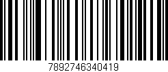 Código de barras (EAN, GTIN, SKU, ISBN): '7892746340419'