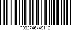Código de barras (EAN, GTIN, SKU, ISBN): '7892746449112'