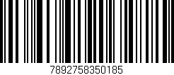 Código de barras (EAN, GTIN, SKU, ISBN): '7892758350185'