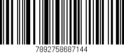 Código de barras (EAN, GTIN, SKU, ISBN): '7892758687144'