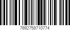 Código de barras (EAN, GTIN, SKU, ISBN): '7892758710774'