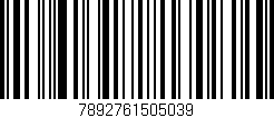 Código de barras (EAN, GTIN, SKU, ISBN): '7892761505039'