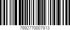 Código de barras (EAN, GTIN, SKU, ISBN): '7892770007913'
