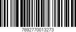 Código de barras (EAN, GTIN, SKU, ISBN): '7892770013273'