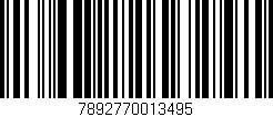 Código de barras (EAN, GTIN, SKU, ISBN): '7892770013495'