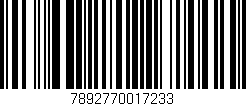 Código de barras (EAN, GTIN, SKU, ISBN): '7892770017233'