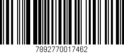 Código de barras (EAN, GTIN, SKU, ISBN): '7892770017462'
