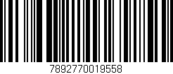 Código de barras (EAN, GTIN, SKU, ISBN): '7892770019558'