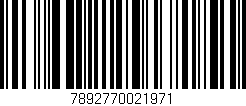 Código de barras (EAN, GTIN, SKU, ISBN): '7892770021971'