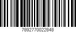 Código de barras (EAN, GTIN, SKU, ISBN): '7892770022848'