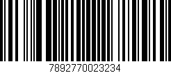 Código de barras (EAN, GTIN, SKU, ISBN): '7892770023234'