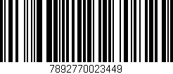 Código de barras (EAN, GTIN, SKU, ISBN): '7892770023449'
