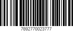 Código de barras (EAN, GTIN, SKU, ISBN): '7892770023777'