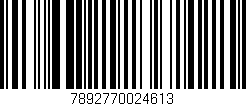 Código de barras (EAN, GTIN, SKU, ISBN): '7892770024613'