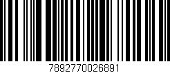 Código de barras (EAN, GTIN, SKU, ISBN): '7892770026891'