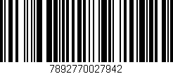 Código de barras (EAN, GTIN, SKU, ISBN): '7892770027942'