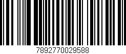 Código de barras (EAN, GTIN, SKU, ISBN): '7892770029588'