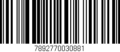 Código de barras (EAN, GTIN, SKU, ISBN): '7892770030881'