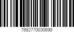 Código de barras (EAN, GTIN, SKU, ISBN): '7892770030898'