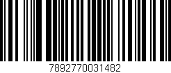 Código de barras (EAN, GTIN, SKU, ISBN): '7892770031482'