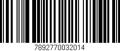 Código de barras (EAN, GTIN, SKU, ISBN): '7892770032014'