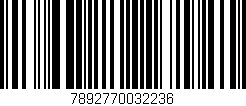 Código de barras (EAN, GTIN, SKU, ISBN): '7892770032236'