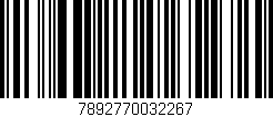 Código de barras (EAN, GTIN, SKU, ISBN): '7892770032267'